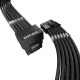 1stPlayer модулен кабел Custom Sleeved Modding Cable Black - PCIe 5.0 12VHPWR M/M - FM2-B-BK 1stPlayer модулен кабел Custom Sleeved Modding Cable Black - PCIe 5.0 12VHPWR M/M - FM2-B-BK