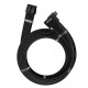 1stPlayer модулен кабел Custom Sleeved Modding Cable Black - PCIe 5.0 12VHPWR M/M - FM2-B-BK 1stPlayer модулен кабел Custom Sleeved Modding Cable Black - PCIe 5.0 12VHPWR M/M - FM2-B-BK