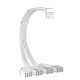 1stPlayer удължителен кабел Custom Sleeved Modding Cable White - 4 x PCIe 8-pin to 12VHPWR - FM4-B-WH 1stPlayer удължителен кабел Custom Sleeved Modding Cable White - 4 x PCIe 8-pin to 12VHPWR - FM4-B-WH