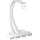 1stPlayer удължителен кабел Custom Sleeved Modding Cable White - 4 x PCIe 8-pin to 12VHPWR - FM4-B-WH 1stPlayer удължителен кабел Custom Sleeved Modding Cable White - 4 x PCIe 8-pin to 12VHPWR - FM4-B-WH