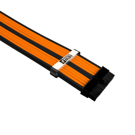1stPlayer комплект удължителни кабели Custom Modding Cable Kit Black/Orange - ATX24P, EPS, PCI-e - BOR-001 1stPlayer комплект удължителни кабели Custom Modding Cable Kit Black/Orange - ATX24P, EPS, PCI-e - BOR-001