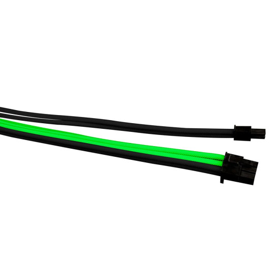 1stPlayer комплект удължителни кабели Custom Modding Cable Kit Black/Green - ATX24P, EPS, PCI-e - BGE-001 1stPlayer комплект удължителни кабели Custom Modding Cable Kit Black/Green - ATX24P, EPS, PCI-e - BGE-001