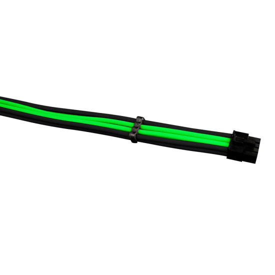 1stPlayer комплект удължителни кабели Custom Modding Cable Kit Black/Green - ATX24P, EPS, PCI-e - BGE-001 1stPlayer комплект удължителни кабели Custom Modding Cable Kit Black/Green - ATX24P, EPS, PCI-e - BGE-001