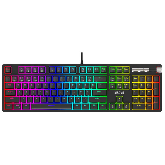 Marvo механична клавиатура Gaming Keyboard Mechanical KG948 - 108 keys, RGB, Macros, Blue switches Marvo механична клавиатура Gaming Keyboard Mechanical KG948 - 108 keys, RGB, Macros, Blue switches