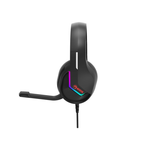 Marvo геймърски слушалки Gaming Headphones H8618 Black - 50mm, USB, RGB Marvo геймърски слушалки Gaming Headphones H8618 Black - 50mm, USB, RGB