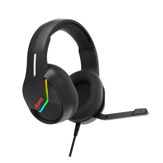 Marvo геймърски слушалки Gaming Headphones H8618 Black - 50mm, USB, RGB Marvo геймърски слушалки Gaming Headphones H8618 Black - 50mm, USB, RGB