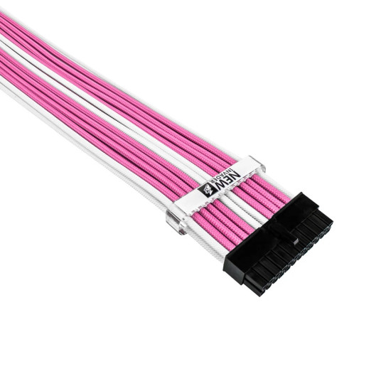 1stPlayer комплект удължителни кабели Custom Modding Cable Kit Pink/White - ATX24P, EPS, PCI-e - PKW-001 1stPlayer комплект удължителни кабели Custom Modding Cable Kit Pink/White - ATX24P, EPS, PCI-e - PKW-001
