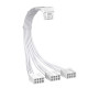 1stPlayer удължителен кабел Custom Sleeved Modding Cable White - 3 x PCIe 8-pin to 12VHPWR - FM3-B-WH 1stPlayer удължителен кабел Custom Sleeved Modding Cable White - 3 x PCIe 8-pin to 12VHPWR - FM3-B-WH
