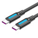 Vention Кабел USB 2.0 Type-C to Type-C - 2M Black 5A Fast Charge - COTBH Vention Кабел USB 2.0 Type-C to Type-C - 2M Black 5A Fast Charge - COTBH