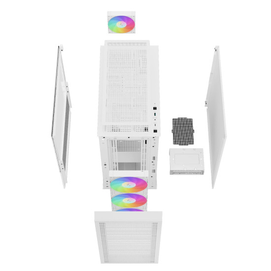 DeepCool кутия Case EATX - CH560 A-RGB White DeepCool кутия Case EATX - CH560 A-RGB White