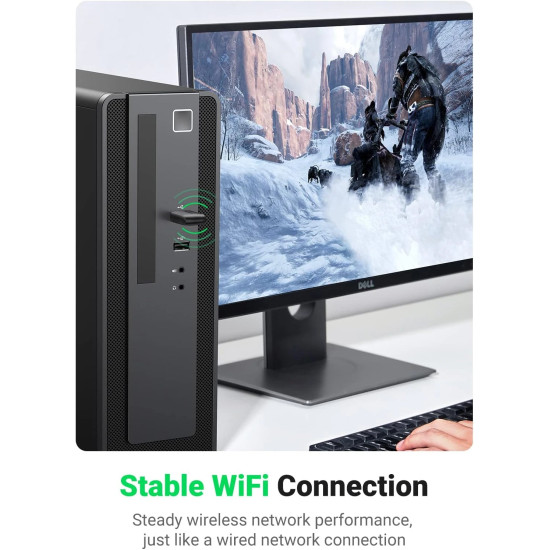 Ugreen безжичен адаптер Wireless USB adapter AC650 433Mbps CM448 - 20204 Ugreen безжичен адаптер Wireless USB adapter AC650 433Mbps CM448 - 20204