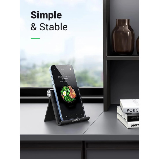 Ugreen стойка за телефон или таблет за бюро Phone/Tablet Holder LP106 Black - 50747 Ugreen стойка за телефон или таблет за бюро Phone/Tablet Holder LP106 Black - 50747