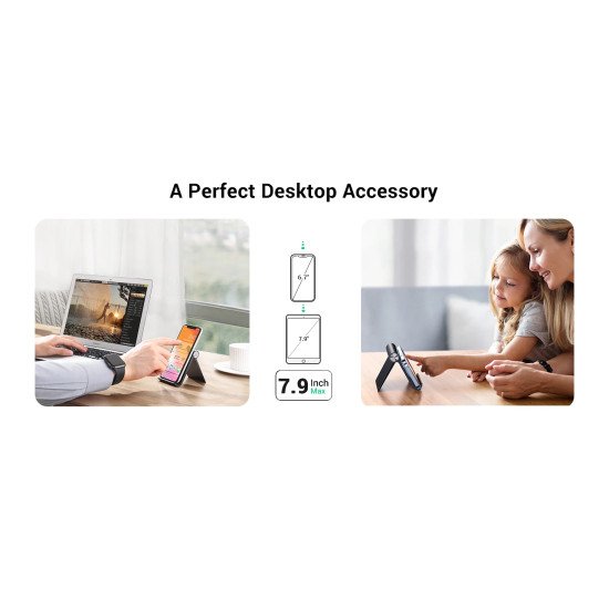 Ugreen стойка за телефон или таблет за бюро Phone/Tablet Holder LP106 Black - 50747 Ugreen стойка за телефон или таблет за бюро Phone/Tablet Holder LP106 Black - 50747