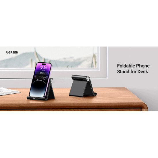 Ugreen стойка за телефон или таблет за бюро Phone/Tablet Holder LP106 Black - 50747 Ugreen стойка за телефон или таблет за бюро Phone/Tablet Holder LP106 Black - 50747