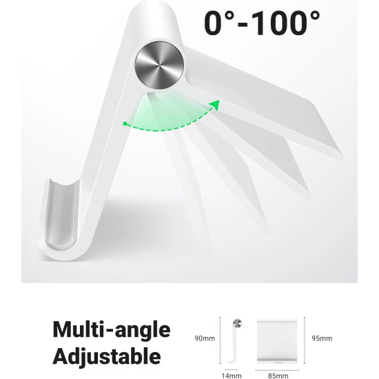 Ugreen стойка за телефон или таблет за бюро Phone/Tablet Holder LP106 White - 30285 Ugreen стойка за телефон или таблет за бюро Phone/Tablet Holder LP106 White - 30285