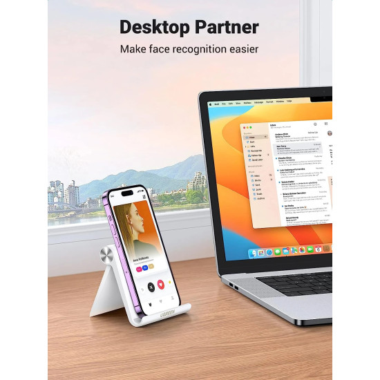 Ugreen стойка за телефон или таблет за бюро Phone/Tablet Holder LP106 White - 30285 Ugreen стойка за телефон или таблет за бюро Phone/Tablet Holder LP106 White - 30285