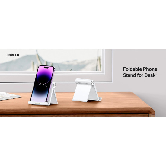 Ugreen стойка за телефон или таблет за бюро Phone/Tablet Holder LP106 White - 30285 Ugreen стойка за телефон или таблет за бюро Phone/Tablet Holder LP106 White - 30285