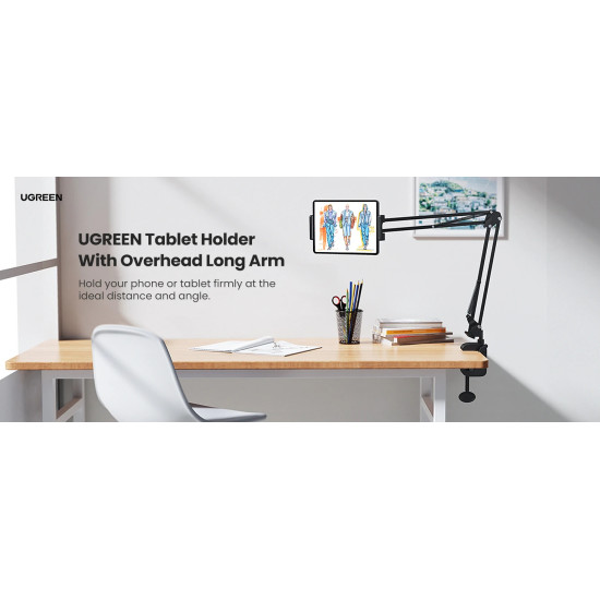 Ugreen регулируема стойка за телефон или таблет за бюро Phone/Tablet Holder LP142 - 50394 Ugreen регулируема стойка за телефон или таблет за бюро Phone/Tablet Holder LP142 - 50394