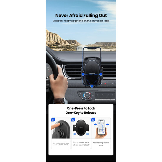 Ugreen стойка за телефон за кола Car Phone Holder LP405 - 20473 Ugreen стойка за телефон за кола Car Phone Holder LP405 - 20473