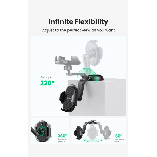 Ugreen стойка за телефон за кола Car Phone Holder LP405 - 20473 Ugreen стойка за телефон за кола Car Phone Holder LP405 - 20473