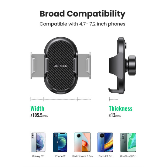 Ugreen стойка за телефон за кола Car Phone Holder LP405 - 20473 Ugreen стойка за телефон за кола Car Phone Holder LP405 - 20473