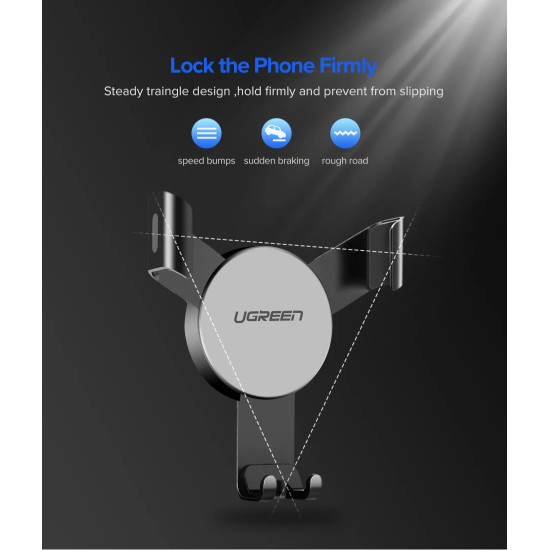 Ugreen стойка за телефон за кола Car Phone Holder LP130 - 40907 Ugreen стойка за телефон за кола Car Phone Holder LP130 - 40907