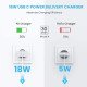 Ugreen бързо зарядно Fast Charger Wall - QC, PD3.0 Type-C, 20W CD137 White - 60450 Ugreen бързо зарядно Fast Charger Wall - QC, PD3.0 Type-C, 20W CD137 White - 60450