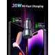 Ugreen зарядно за кола Fast Charger Car - Type-C + USB QC3.0, Power Distribution 52.5W CD213 - 60980 Ugreen зарядно за кола Fast Charger Car - Type-C + USB QC3.0, Power Distribution 52.5W CD213 - 60980