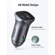 Ugreen зарядно за кола Fast Charger Car - Type-C + USB QC3.0, Power Distribution 30W CD130 - 40858 Ugreen зарядно за кола Fast Charger Car - Type-C + USB QC3.0, Power Distribution 30W CD130 - 40858