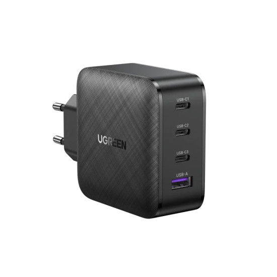 Ugreen универсално зарядно за стена Charger Wall 65W GaN CD224, 1 x USB-A, 3 x Type-C - 70774 Ugreen универсално зарядно за стена Charger Wall 65W GaN CD224, 1 x USB-A, 3 x Type-C - 70774