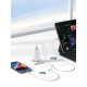 Ugreen универсално зарядно за стена Charger Wall 65W GaN CD244, 1 x USB-A, 2 x Type-C, White - 15334 Ugreen универсално зарядно за стена Charger Wall 65W GaN CD244, 1 x USB-A, 2 x Type-C, White - 15334