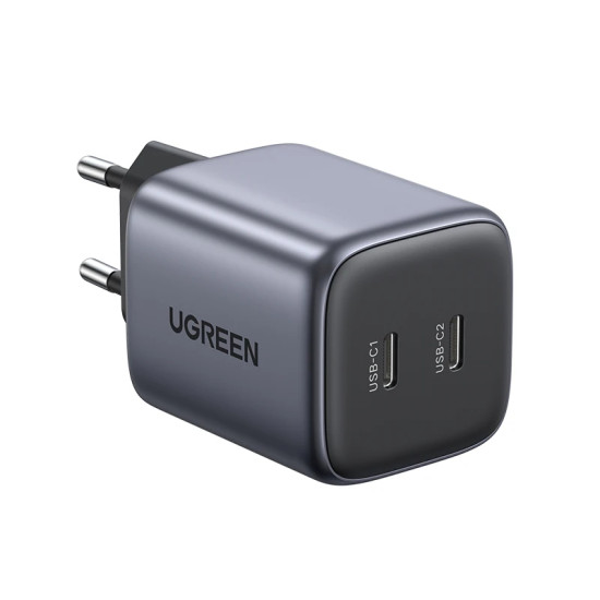 Ugreen универсално зарядно за стена Charger Wall GaN 45W CD294 Grey - 90573 Ugreen универсално зарядно за стена Charger Wall GaN 45W CD294 Grey - 90573