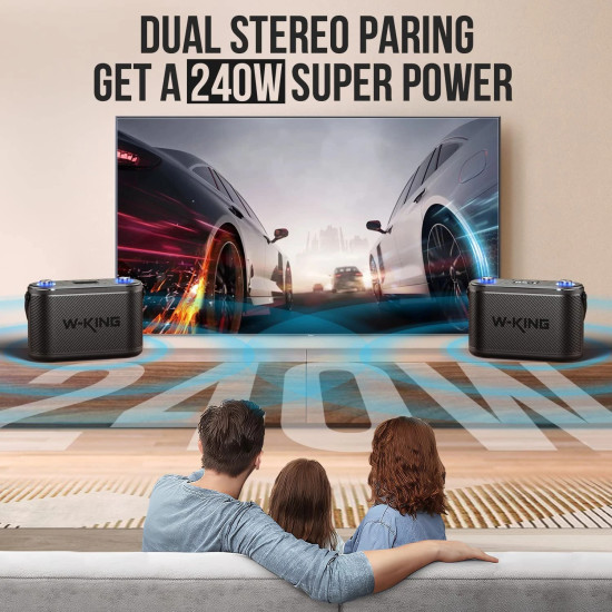 W-King Блутут парти колона Bluetooth Party Speaker - H10 - 120W, 2 x Wireless Microphones, Karaoke W-King Блутут парти колона Bluetooth Party Speaker - H10 - 120W, 2 x Wireless Microphones, Karaoke