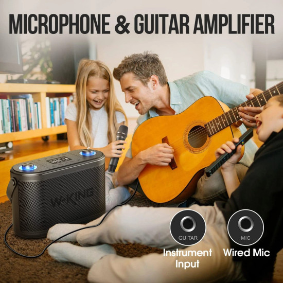 W-King Блутут парти колона Bluetooth Party Speaker - H10 - 120W, 2 x Wireless Microphones, Karaoke W-King Блутут парти колона Bluetooth Party Speaker - H10 - 120W, 2 x Wireless Microphones, Karaoke