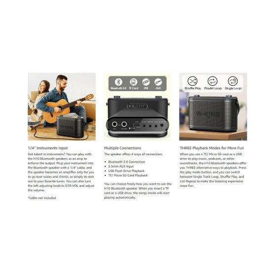 W-King Блутут парти колона Bluetooth Party Speaker - H10 - 120W, 2 x Wireless Microphones, Karaoke W-King Блутут парти колона Bluetooth Party Speaker - H10 - 120W, 2 x Wireless Microphones, Karaoke