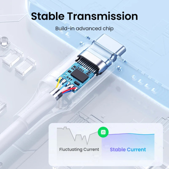 Ugreen кабел USB 2.0 Type-C M/M US535, 240W, 5A, 2m - 90440 Ugreen кабел USB 2.0 Type-C M/M US535, 240W, 5A, 2m - 90440