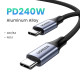 Ugreen кабел USB 2.0 Type-C M/M US535, 240W, 5A, 2m - 90440 Ugreen кабел USB 2.0 Type-C M/M US535, 240W, 5A, 2m - 90440