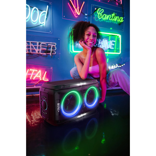 W-King Блутут парти колона Bluetooth Party Speaker - T9 PRO - 120W, 2 x Wireless Microphones, Karaoke W-King Блутут парти колона Bluetooth Party Speaker - T9 PRO - 120W, 2 x Wireless Microphones, Karaoke