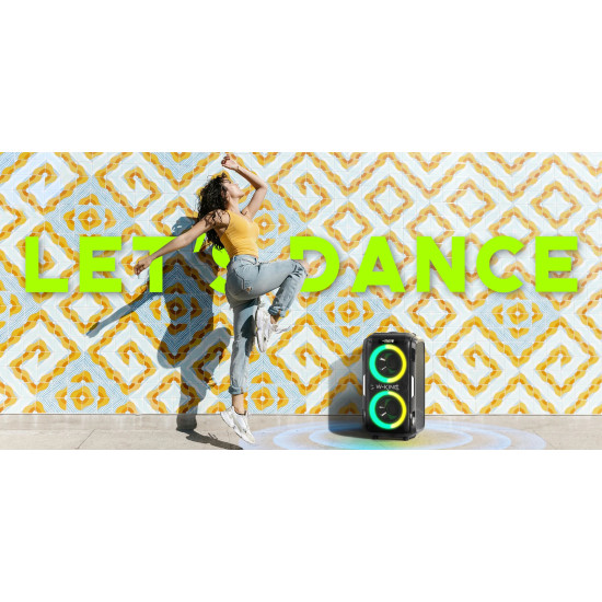 W-King Блутут парти колона Bluetooth Party Speaker - T9 PRO - 120W, 2 x Wireless Microphones, Karaoke W-King Блутут парти колона Bluetooth Party Speaker - T9 PRO - 120W, 2 x Wireless Microphones, Karaoke