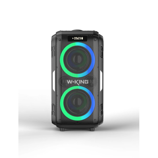 W-King Блутут парти колона Bluetooth Party Speaker - T9 PRO - 120W, 2 x Wireless Microphones, Karaoke W-King Блутут парти колона Bluetooth Party Speaker - T9 PRO - 120W, 2 x Wireless Microphones, Karaoke