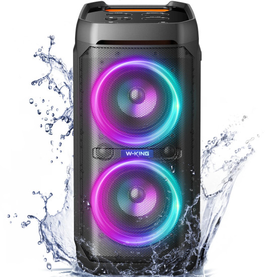 W-King Блутут парти колона Bluetooth Party Speaker - T11 Black - 100W, Guitar Input, Karaoke W-King Блутут парти колона Bluetooth Party Speaker - T11 Black - 100W, Guitar Input, Karaoke