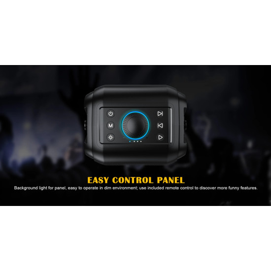 W-King Блутут парти колона Bluetooth Party Speaker - T9 Black - 80W, Wireless Microphone, Karaoke W-King Блутут парти колона Bluetooth Party Speaker - T9 Black - 80W, Wireless Microphone, Karaoke