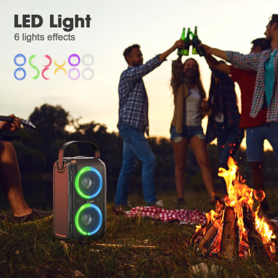 W-King Блутут парти колона Bluetooth Party Speaker - T9 Black - 80W, Wireless Microphone, Karaoke W-King Блутут парти колона Bluetooth Party Speaker - T9 Black - 80W, Wireless Microphone, Karaoke