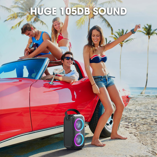 W-King Блутут парти колона Bluetooth Party Speaker - T9 Black - 80W, Wireless Microphone, Karaoke W-King Блутут парти колона Bluetooth Party Speaker - T9 Black - 80W, Wireless Microphone, Karaoke