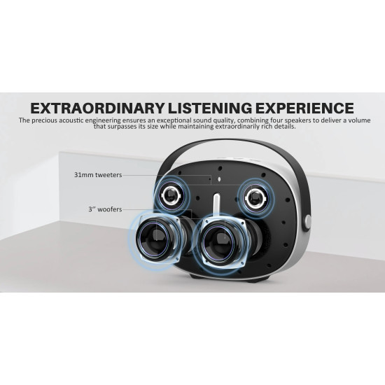 W-King Блутут мобилна колонка Bluetooth Speaker - T8 Black - 30W, Deep Bass W-King Блутут мобилна колонка Bluetooth Speaker - T8 Black - 30W, Deep Bass
