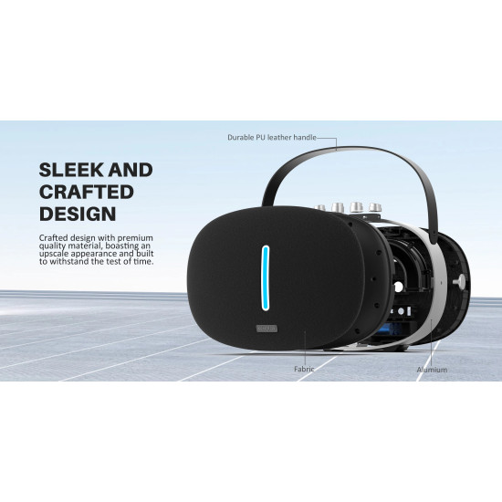 W-King Блутут мобилна колонка Bluetooth Speaker - T8 Black - 30W, Deep Bass W-King Блутут мобилна колонка Bluetooth Speaker - T8 Black - 30W, Deep Bass