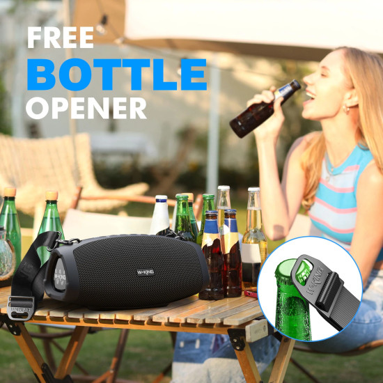 W-King Блутут мобилна колонка Bluetooth Speaker - X10 Black- 70W W-King Блутут мобилна колонка Bluetooth Speaker - X10 Black- 70W