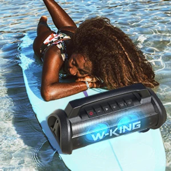 W-King Блутут мобилна парти колонка Bluetooth Party Speaker - D10 Black - 70W, Karaoke mic input, Light Show W-King Блутут мобилна парти колонка Bluetooth Party Speaker - D10 Black - 70W, Karaoke mic input, Light Show