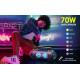 W-King Блутут мобилна парти колонка Bluetooth Party Speaker - D10 Black - 70W, Karaoke mic input, Light Show W-King Блутут мобилна парти колонка Bluetooth Party Speaker - D10 Black - 70W, Karaoke mic input, Light Show
