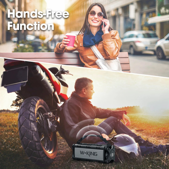W-King Блутут мобилна колонка Bluetooth Speaker - D8 Black - 50W W-King Блутут мобилна колонка Bluetooth Speaker - D8 Black - 50W